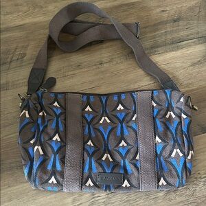 Blue and Brown Surkana bag ajustable strap